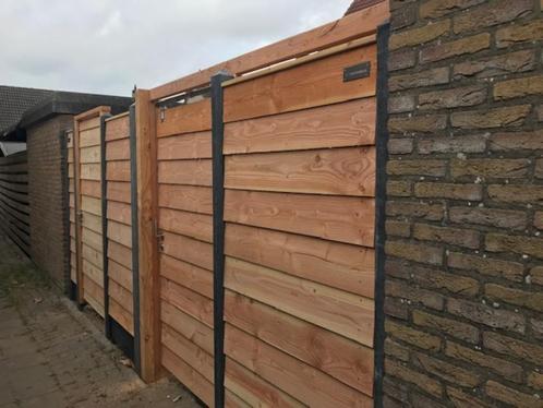 Schuifpoort Zweeds rabat 136,5 cm, Tuin en Terras, Tuinpoorten, Nieuw, Schuifpoort, Hout, 200 cm of meer, 100 tot 150 cm, Ophalen of Verzenden
