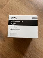 SIGMA 18-50mm F2.8 DC DN Contemporary Lens voor Sony E-Mount, Audio, Tv en Foto, Fotografie | Lenzen en Objectieven, Ophalen of Verzenden