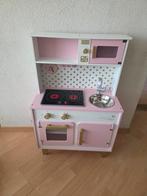 Mooie bijna nieuwe roze keukentje, Kinderen en Baby's, Speelgoed | Speelkeukens, Ophalen of Verzenden, Zo goed als nieuw, Hout