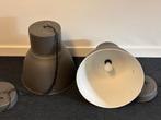 hanglamp industrieel grijs 2x, Ophalen, Gebruikt, Metaal, Minder dan 50 cm