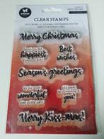 Clear stamps Engelse kerst teksten, Ophalen of Verzenden, Nieuw, Clearstamp