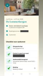 Midweek Landal de Lommerbergen WEGENS OMSTANDIGHEDEN, Tickets en Kaartjes