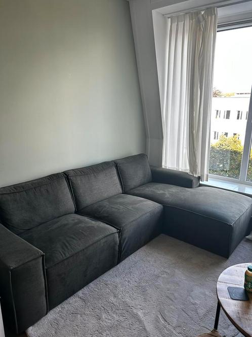 Hoekbank Mack donkergroen (karwei), Huis en Inrichting, Banken | Complete zithoeken, Gebruikt, Ophalen