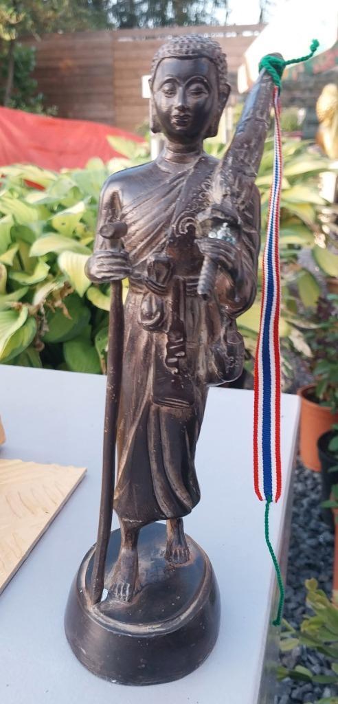 Phra Sivali Thera Thai Boeddha Thai Monnik,oud beeld,brons,,, Huis en Inrichting, Woonaccessoires | Boeddhabeelden, Gebruikt, Ophalen
