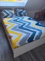 IKEA Bed 140x200 + Matras, Ophalen, Wit, Tweepersoons, 140 cm