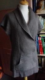 Trui / hes korte mouw, overslag kraag Vero Moda Mt L 5,00, Bruin, Vero Moda, Maat 42/44 (L), Ophalen of Verzenden