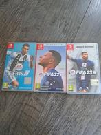 Fifa 19, 22 en 23, Spelcomputers en Games, Games | Nintendo Switch, Ophalen of Verzenden, Zo goed als nieuw, Sport, 3 spelers of meer