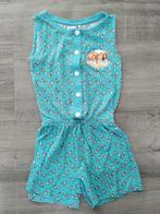 K3 meisjes playsuit blauw met microfoontjes opdruk en K3, Kinderen en Baby's, K3, Overige typen, Gebruikt, Verzenden