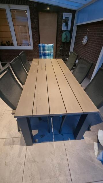 Tuinset: Tafel + 6 Stoelen + 1 Verstelbare Stoel beschikbaar voor biedingen