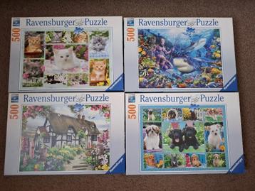 3 leuke Ravenburger puzzels €7,50 beschikbaar voor biedingen
