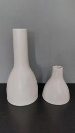 Ikea PS - 2x Wit Keramisch Vintage Vaasje, Wit, Aardewerk of Porselein, Ophalen of Verzenden, Zo goed als nieuw