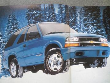 Chevrolet Blazer 2000 Brochure beschikbaar voor biedingen