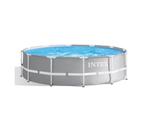 Intex zwembad 366x99 met koepel, Tuin en Terras, 300 cm of meer, 200 tot 400 cm, Rond, Gebruikt