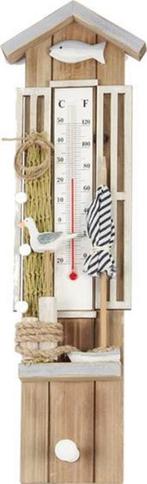 Thermometer in strand stijl, Huis en Inrichting, Info@buitenspelen-shop.nl, Nieuw, Ophalen of Verzenden, Buitenthermometer