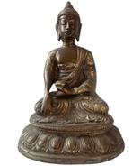 Bronzen Boeddhabeeld in Bhumisparsha-mudra