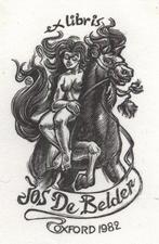1451 Ex Libris België : Gerard Gaudaen, 1982, Antiek en Kunst, Kunst | Etsen en Gravures, Verzenden