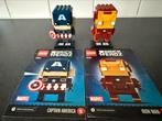 2 LEGO BrickHeadz van Marvel: Captain America en Iron Man, Ophalen of Verzenden, Zo goed als nieuw, Complete set, Lego