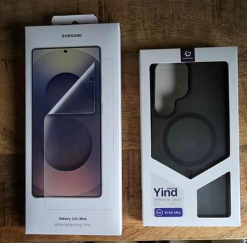 Nieuw set Screenprotector en case voor Samsung S25 Ultra. beschikbaar voor biedingen