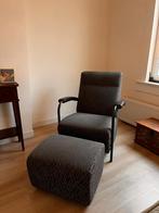 Leolux Skilla fauteuils(2x) +hocker | design | herstoffeerb., Ophalen, Gebruikt, 75 tot 100 cm, Tijdloos Nederlands design