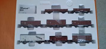 Roco 44002 een set van 8  DB goederenwagons beschikbaar voor biedingen