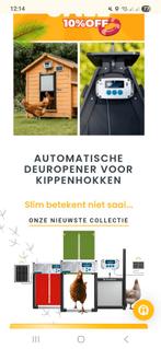 Automatische deuropener nachthok kippen, Ophalen of Verzenden, Kippenhok of Kippenren