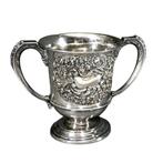 Engelse zilveren bokaal 925 zilver 328g Birmingham 1931, Verzenden, Zilver