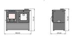 S108 Sabah Luxe Open Haard Kachel + Oven + Gietijzer+ Zwart, Ophalen of Verzenden, Vrijstaand, Hout, Nieuw