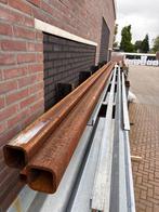 2 Stalen kokers 100 x 100 x 10 x 6000 mm, Doe-het-zelf en Verbouw, Metalen, Ophalen, Nieuw, IJzer
