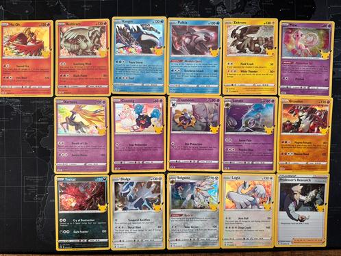 16 Celebrations Holo’s Pokemon, Hobby en Vrije tijd, Verzamelkaartspellen | Pokémon, Nieuw, Meerdere kaarten, Foil, Ophalen of Verzenden