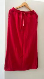 Rode lange rok met splitten en zakken, joging stof, Kleding | Dames, Rokken, Maat 42/44 (L), Ophalen of Verzenden, Zo goed als nieuw