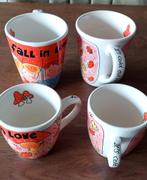 Blond Amsterdam Fall in Love Mokken (4 stuks), Huis en Inrichting, Blond Amsterdam, Ophalen of Verzenden, Zo goed als nieuw, Kop(pen) en/of Schotel(s)