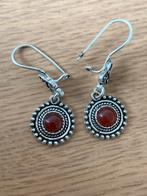 Zilveren setje met carneool, Sieraden, Tassen en Uiterlijk, Oorbellen, Nieuw, 5646JA, Info@zilverenedelstenen.nl, Met edelsteen