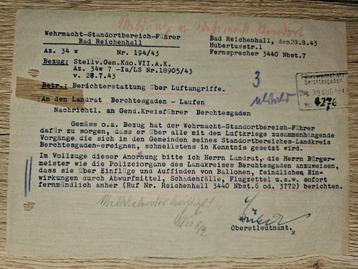 WW2 Duits Document Berchtesgaden beschikbaar voor biedingen