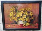 Stilleven met gele bloemen. 1923. Olie/paneel. 40/30 cm., Antiek en Kunst, Kunst | Schilderijen | Klassiek, Ophalen