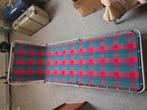 Retro ligbed of stretcher 180 x 68, Tuin en Terras, Ophalen, Gebruikt, Aluminium, Inklapbaar