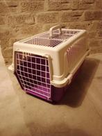 Paarse reiskoffer hond/kat bovenkant kanopen zgan noodpakket, Ophalen of Verzenden, Zo goed als nieuw