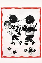 Fiep Westendorp Schoolplaat - Originele Tekening, Antiek en Kunst, Antiek | Schoolplaten, Ophalen of Verzenden, Overige thema's