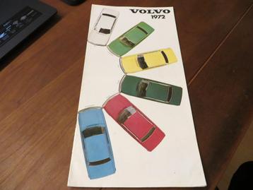 Folder Volvo programma 1972 + kleuren incl. Volvo 1800 ES  beschikbaar voor biedingen