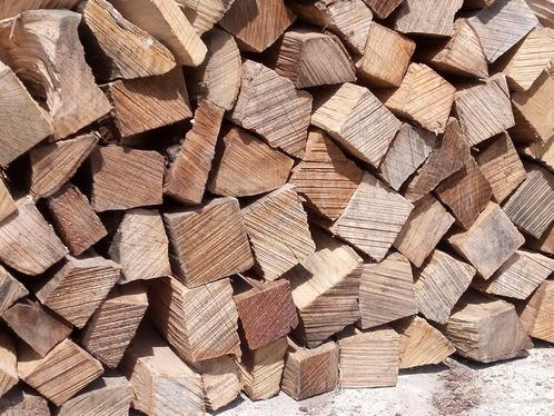 Haardhout brandhout kachelhout, Tuin en Terras, Haardhout, Blokken, 6 m³ of meer, Ophalen of Verzenden