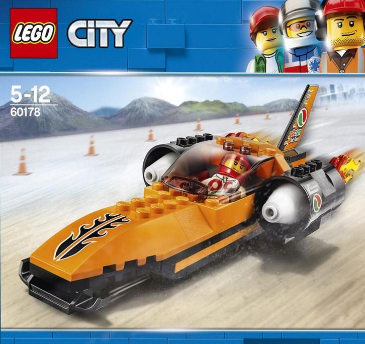 LEGO City 60178 - Snelheidsrecordauto, Kinderen en Baby's, Speelgoed | Duplo en Lego, Gebruikt, Lego, Complete set, Ophalen of Verzenden