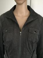C896 M=38/40 grijs echt suede-leren jasje jack jas blazer