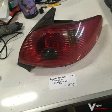 Peugeot 206 3drs 2003 Quicksilver Wagennr 2500021  Achterlic beschikbaar voor biedingen
