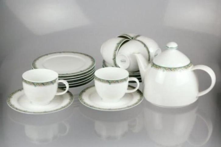 Arzberg koffie-/theeservies + gebaksbordjes, Antiek en Kunst, Antiek | Servies los, Ophalen of Verzenden