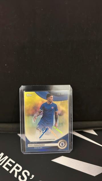 Enzo Fernández 19/50 – Autograph – Topps Chelsea 23/24 beschikbaar voor biedingen