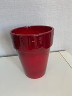 Rode bloempot, Rond, Ophalen of Verzenden, Zo goed als nieuw, Aardewerk