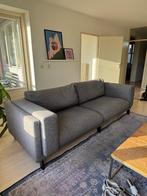 Moderne grijze 3-zits bank Leen Bakker, Huis en Inrichting, Ophalen, Gebruikt, Tweepersoons, 75 tot 100 cm