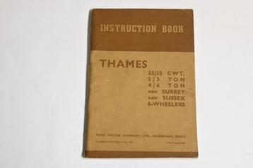 1943 Ford Thames 25/35 CWT instructie boekje engeland beschikbaar voor biedingen