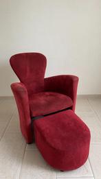 Lelolux fauteuil met poef, Ophalen, 75 tot 100 cm, Zo goed als nieuw, Stof