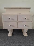 Vintage/ brocante ladekastje, Huis en Inrichting, Minder dan 50 cm, Gebruikt, Ophalen of Verzenden, Minder dan 100 cm