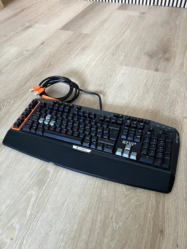 Logitech G710+ Gaming toetsenbord, Computers en Software, Toetsenborden, Gebruikt, Qwerty, Bedraad, Gaming toetsenbord, Multimediatoetsen
